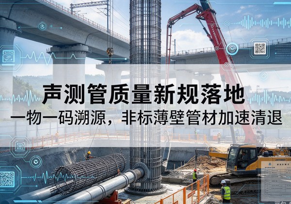 公安声测管质量新规落地，一物一码溯源，非标薄壁管材加速清退